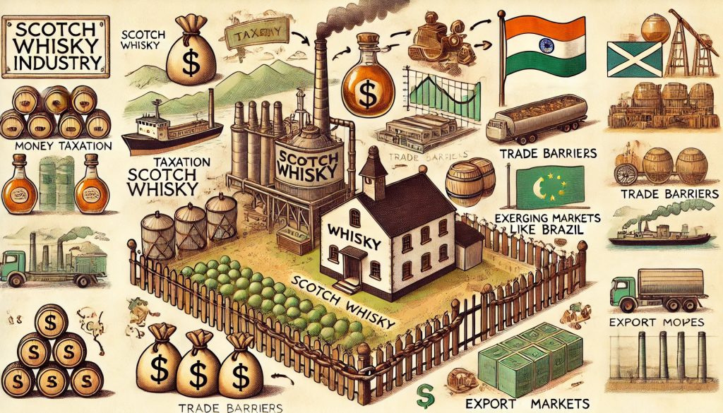 Scotch Whisky Exports in 2024: Market Challenges and Growth Opportunities